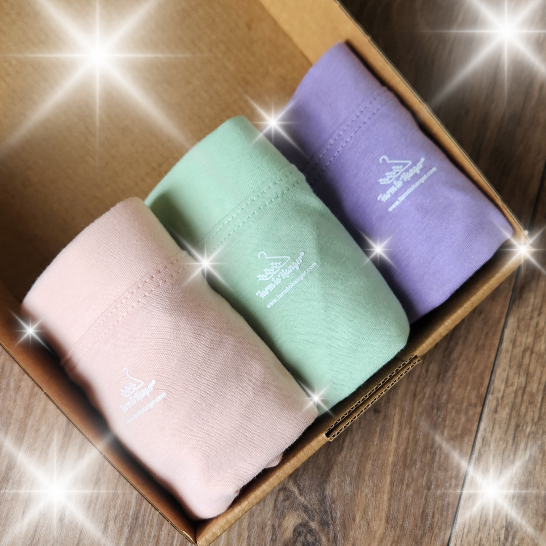 Comfy Bum Knickers - Multi-Coloured Triple Set