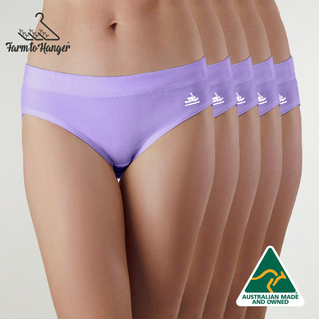 Comfy Bum Knickers - Five Set - Lavender