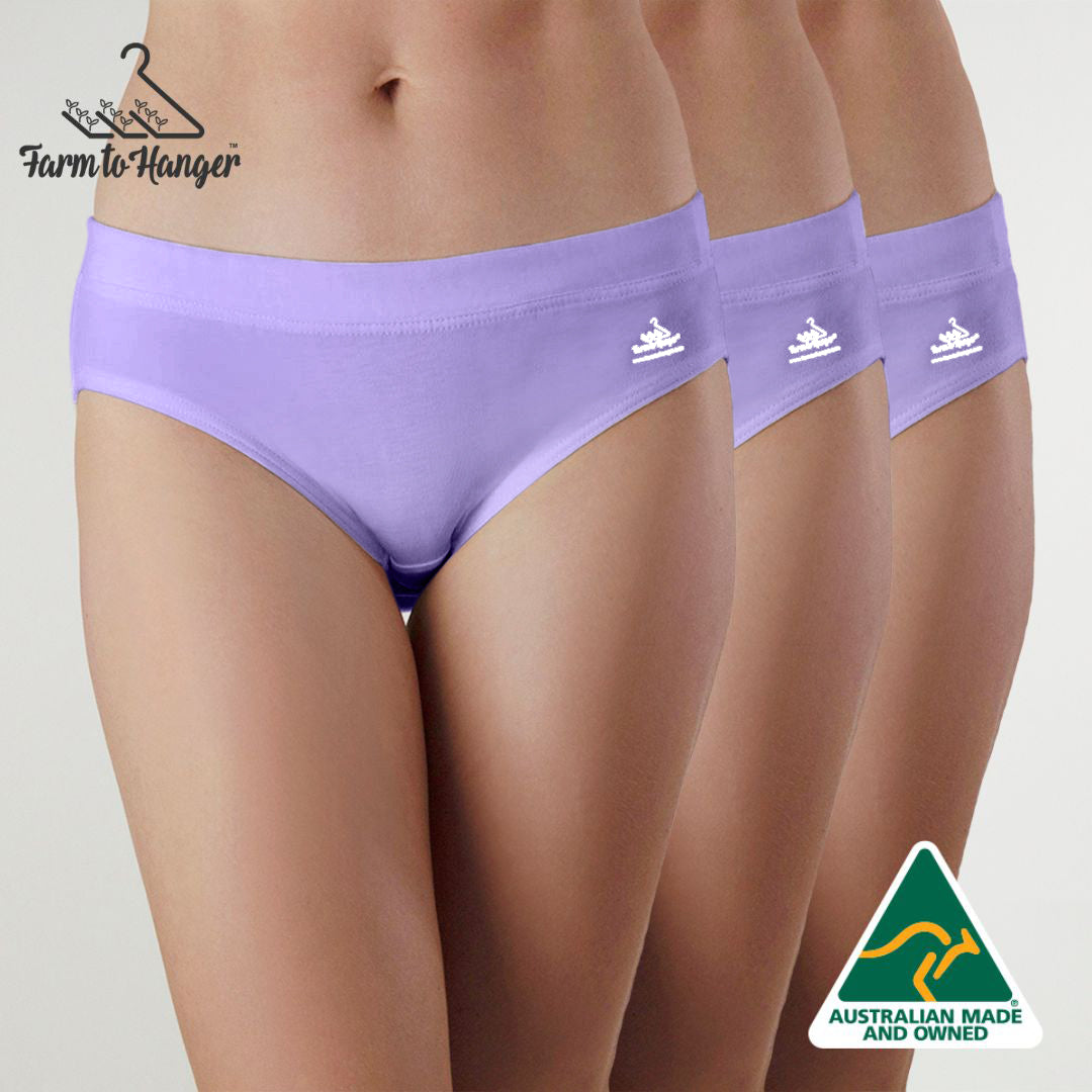 Comfy Bum Knickers - Triple Set - Lavender