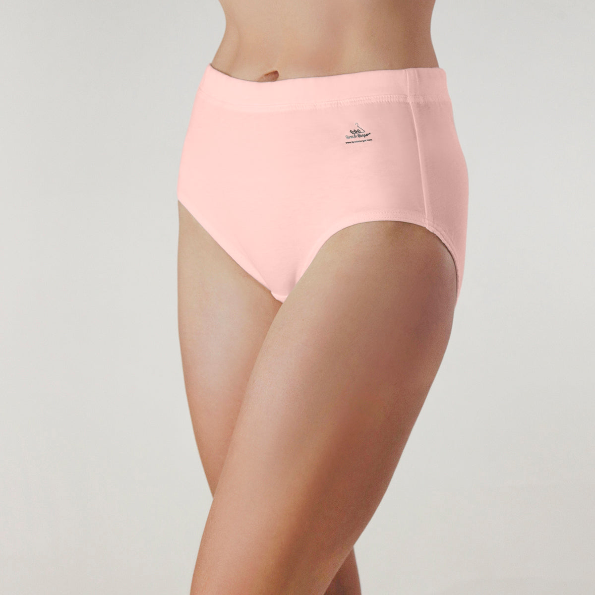 Natural Waist Comfy Bum Knickers - Ballet Pink