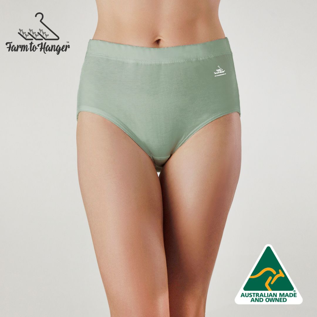 Natural Waist Comfy Bum Knickers - Mint