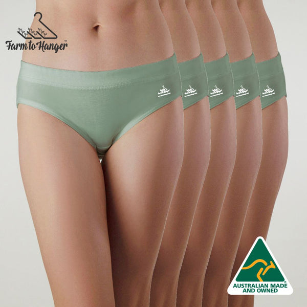 PRE-ORDER - 30TH MAY Comfy Bum Knickers - Single Colour FIVE Set - Mint