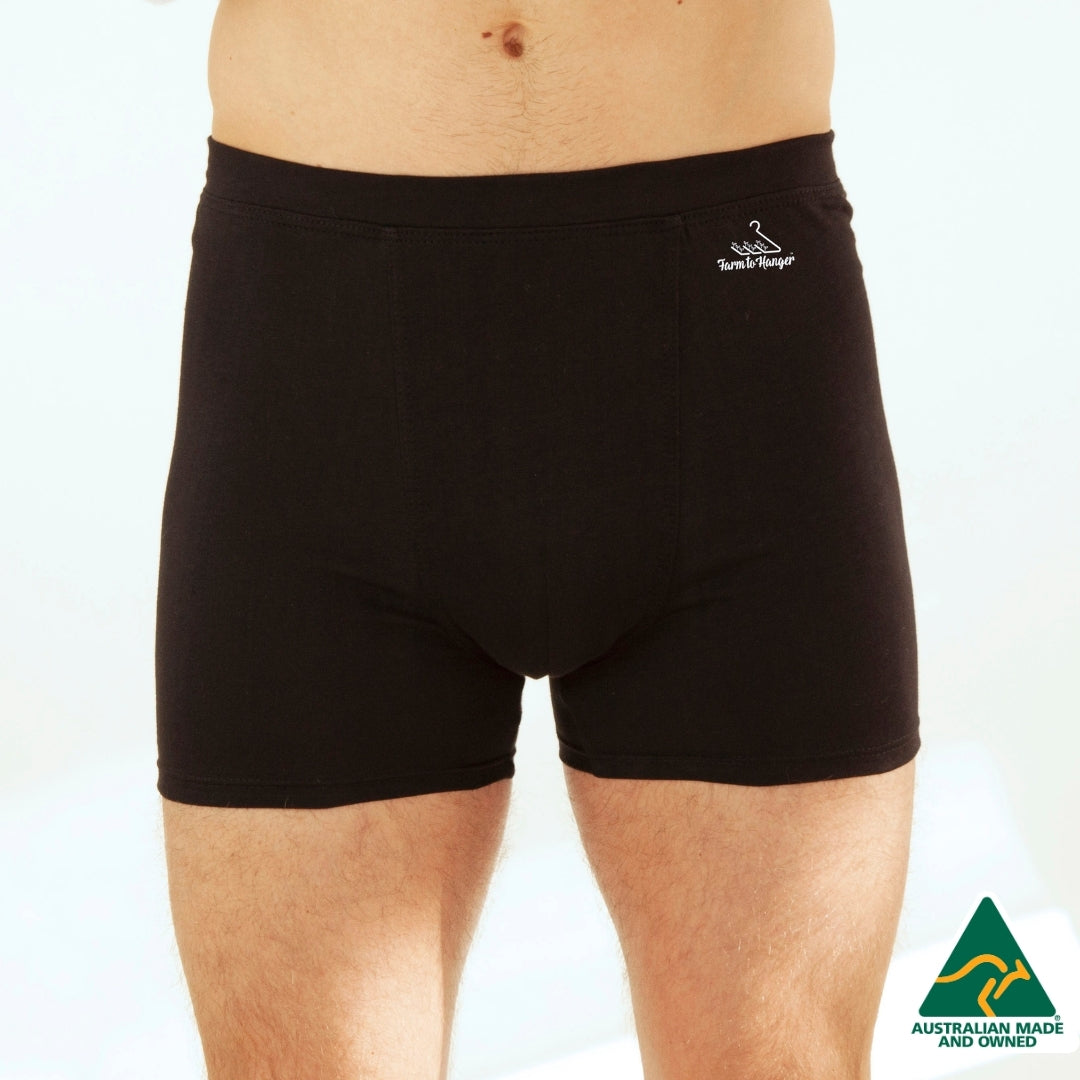 Men's Comfy Trunks, Short Leg - Five Set - Black