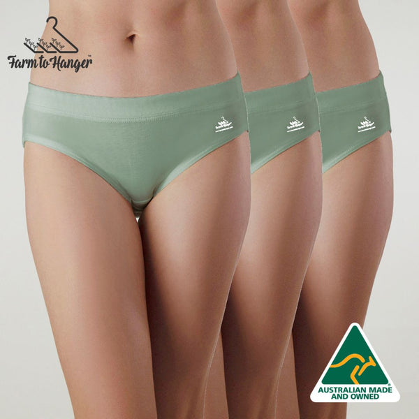 PRE-ORDER - 30TH MAY Comfy Bum Knickers - Single Colour TRIPLE Set - Mint