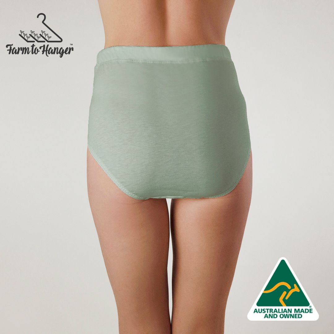 High Waist Comfy Bum Knickers - Mint
