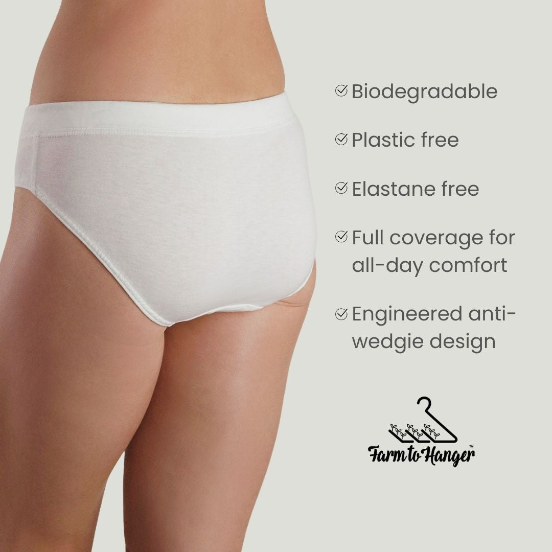 Comfy Bum Knickers - Five Set - Natural