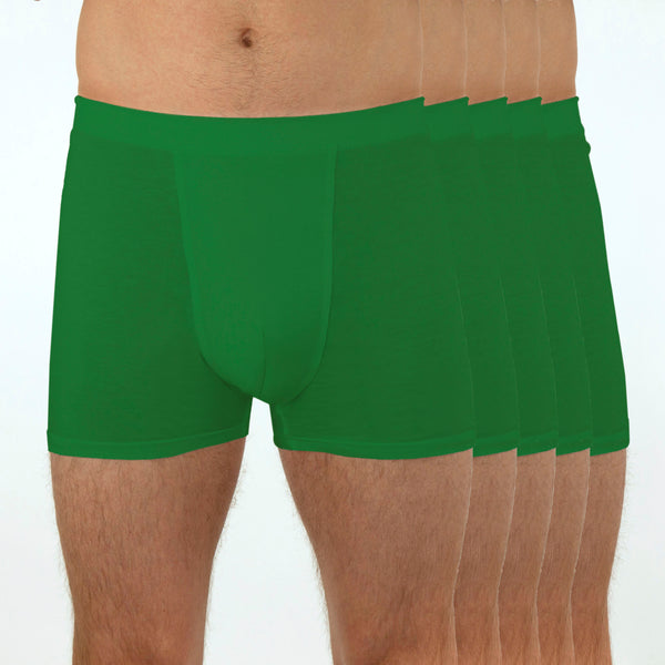 Men's Comfy Trunks, Short Leg - Five Set - So Green