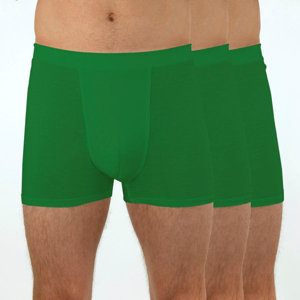 Men's Comfy Trunks, Short Leg - Triple Set - So Green