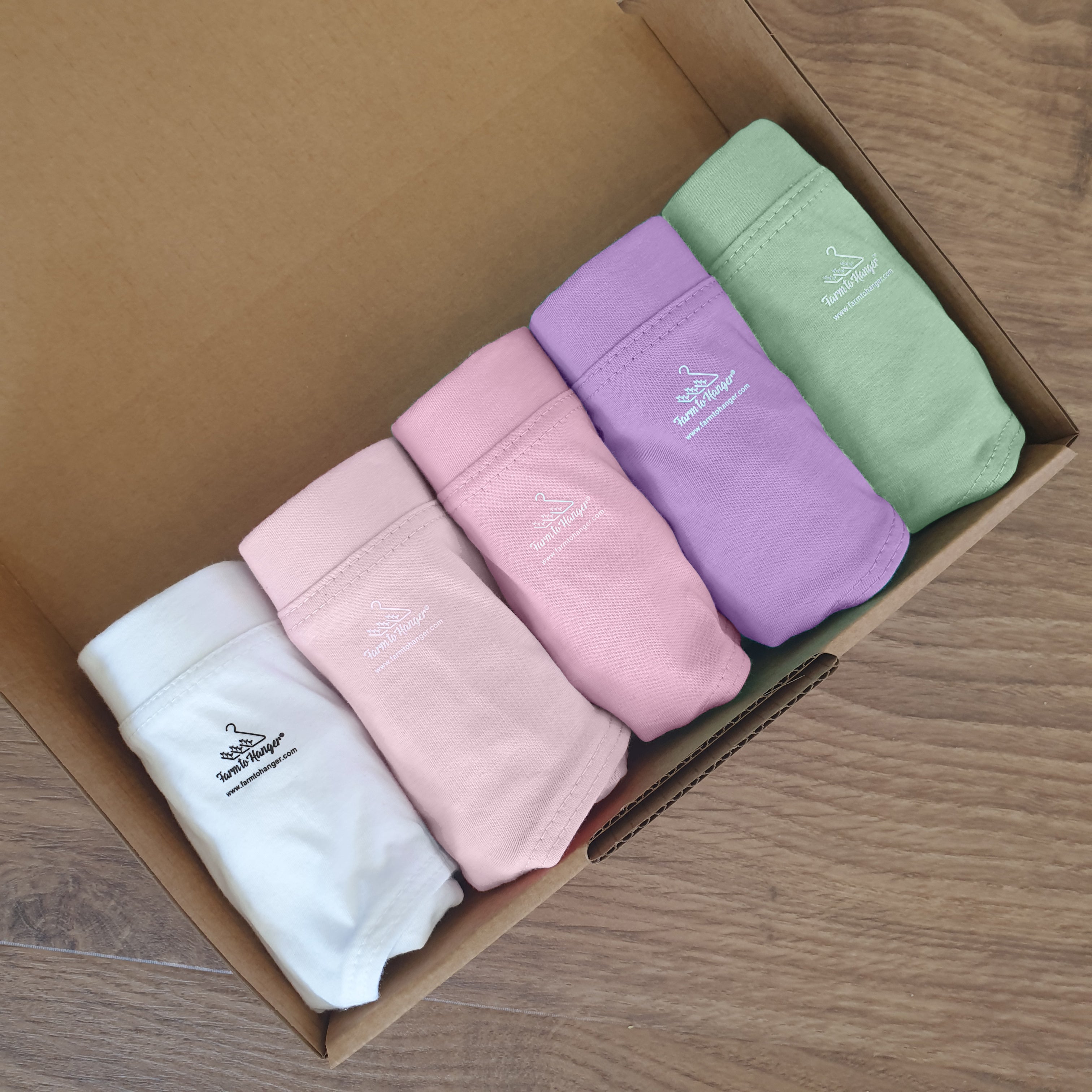 High Waist Comfy Bum Knickers - Multi-colour FIVE set - LIMITED EDITION