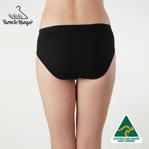 Farm To Hanger - Comfy Bum Knickers - Black