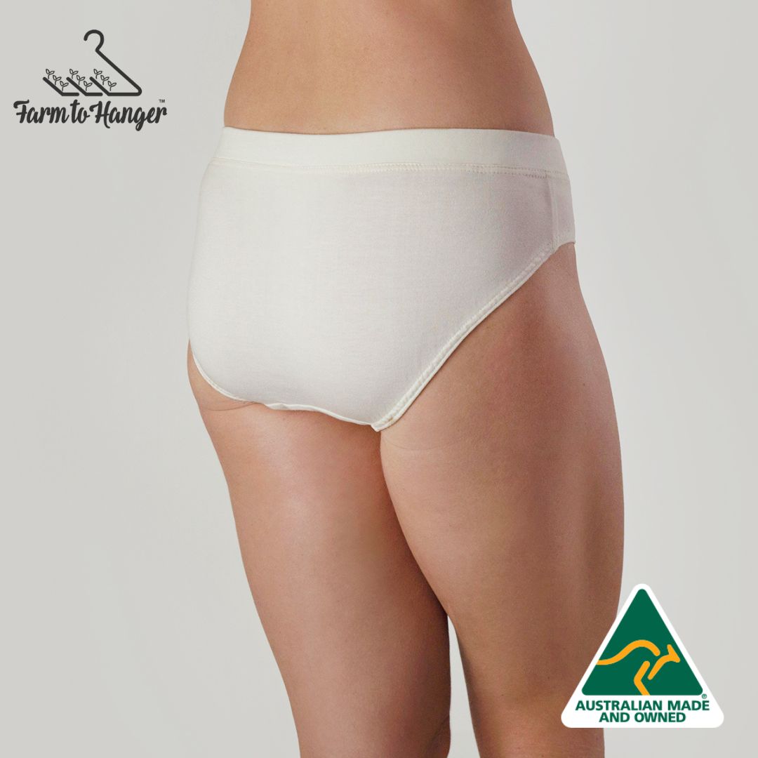 Farm To Hanger - Comfy Bum Knickers - White
