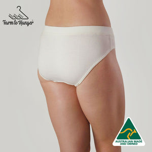 Farm To Hanger - Comfy Bum Knickers - White