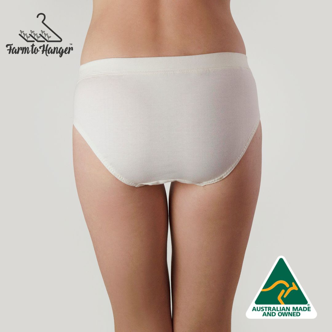 Farm To Hanger - Comfy Bum Knickers - White