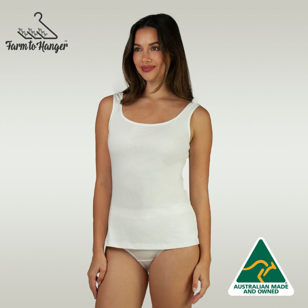 Comfy Cami Singlet - White