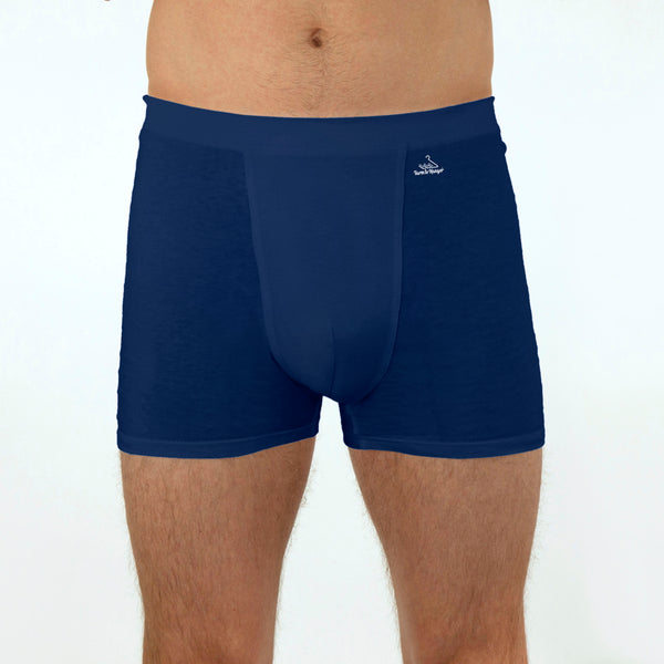 Men's Comfy Trunks, Short Leg - Five Set - Navy