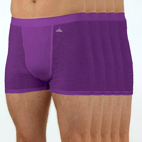 PRE-ORDER 30TH MAY - Men's Comfy Trunks, Short Leg - Five Set - Purple
