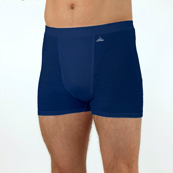 Men's Comfy Trunks, Short Leg - Triple Set - Navy