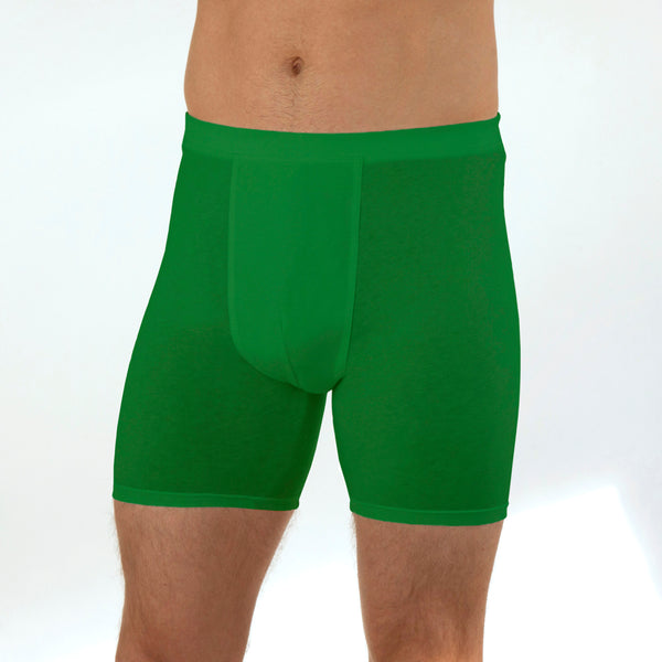 Men's Comfy Trunks, Long Leg - So Green