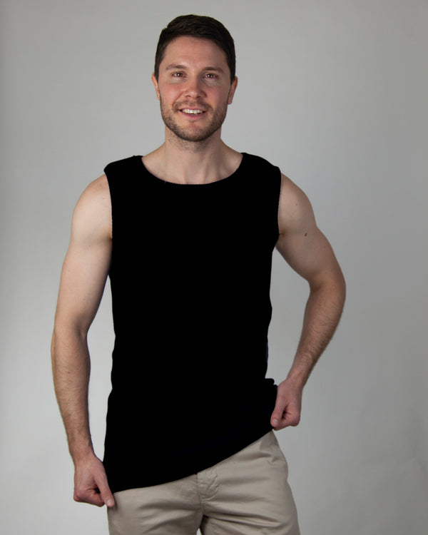 Men's - Comfy Singlet - Black