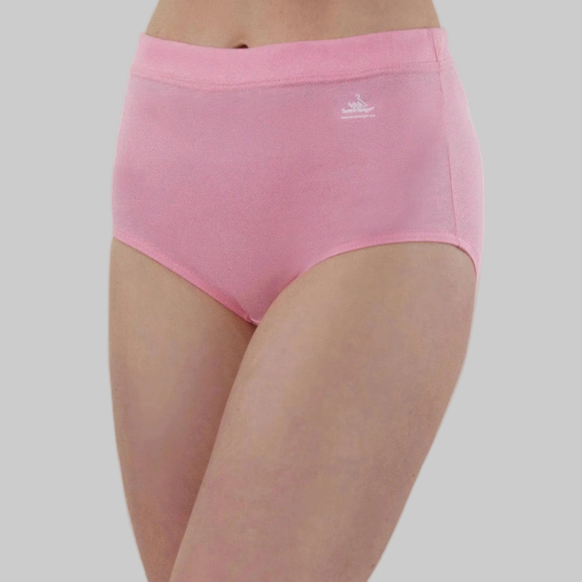High Waist Comfy Bum Knickers - Five Set - Pure Pink
