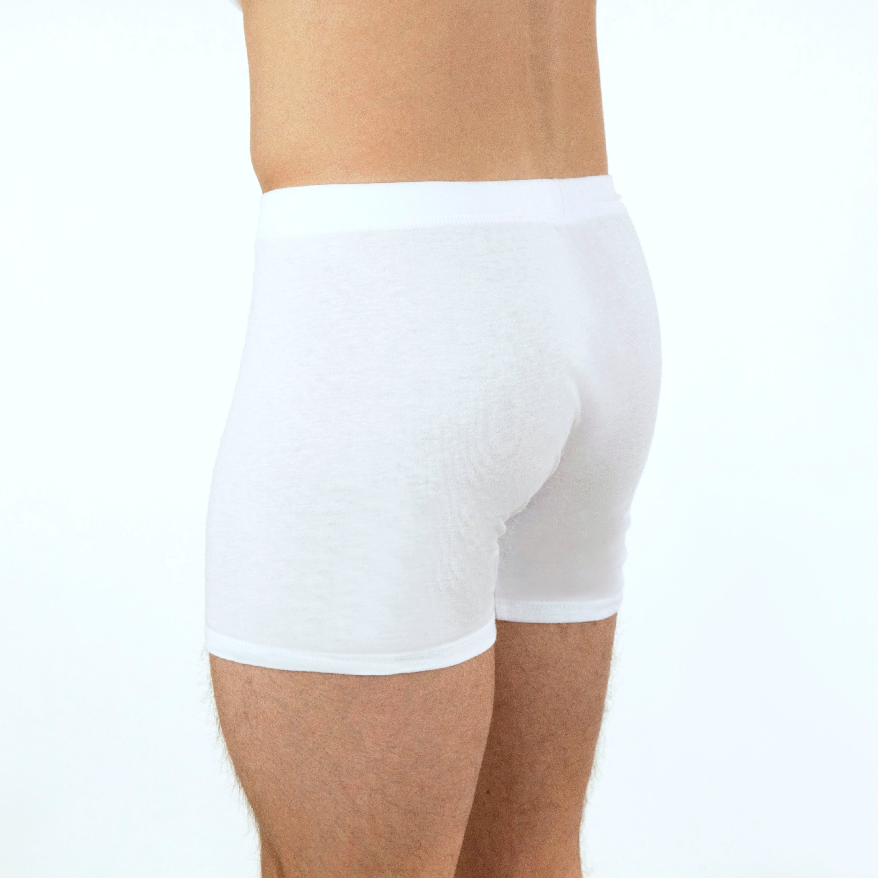 Men's Comfy Trunks, Short Leg - White