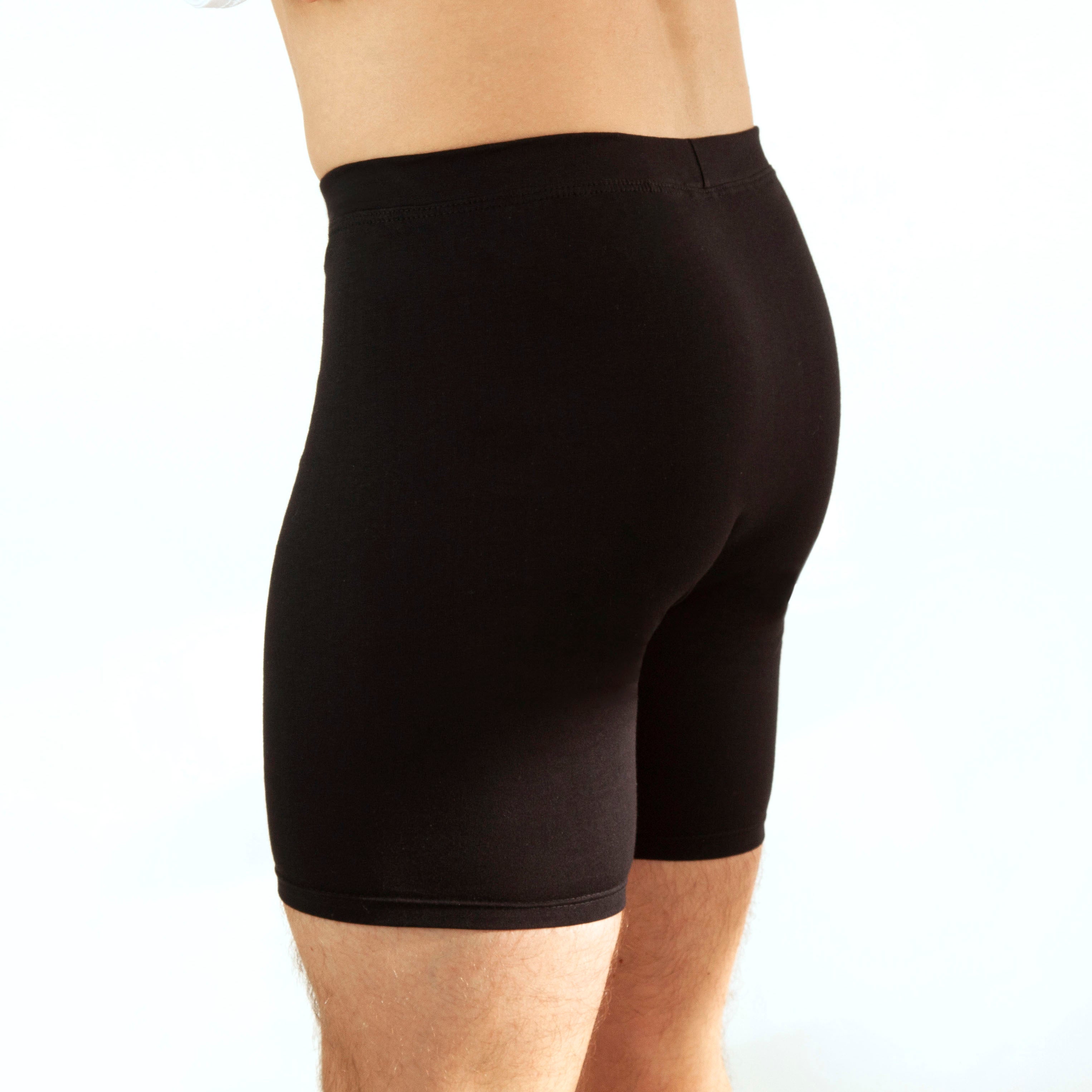 Men's Comfy Trunks, Long Leg - Black